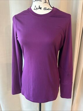 White Cross Women's Long Sleeve super soft Crew Neck scrub top size S